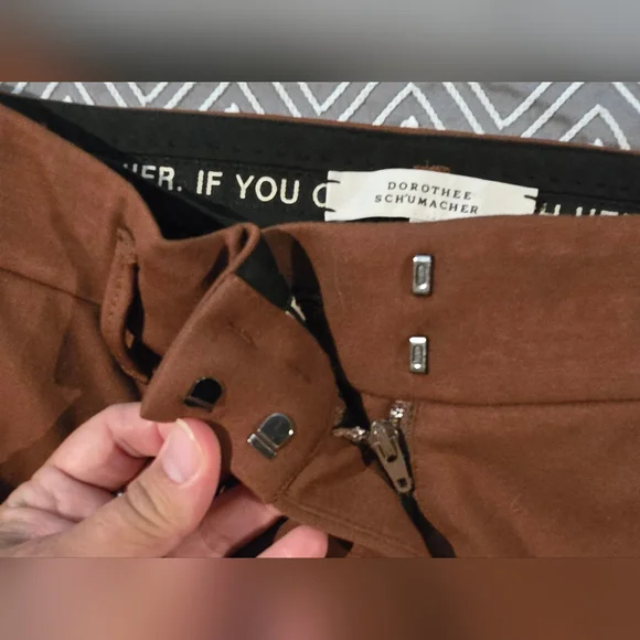 Dorothee Schumacher Brown Flared Trousers Size 3 (M) - Picture 6 of 8